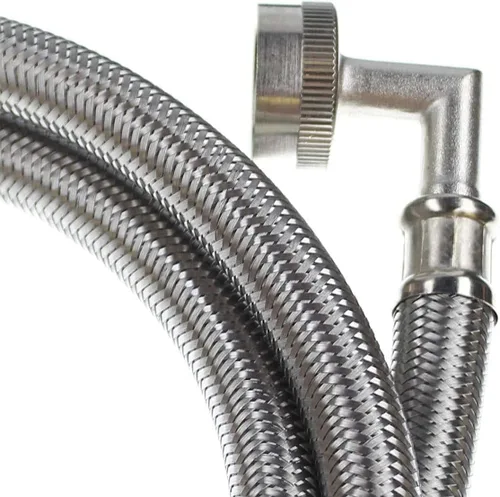 Vista 6 de Kit de Instalación de Manguera para Secadora de Vapor Premium - Mangueras de Acero Inoxidable, 4 Pies de Kelaro
