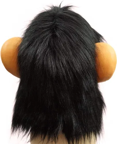 Vista 3 de Gorilla Mask - Máscara de mono de animal para adulto, con pelo