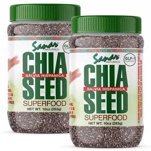 Vista 9 de Sanar Naturals Semillas de chía, omega-3 y fibra, pudín, batidos, 10 onzas