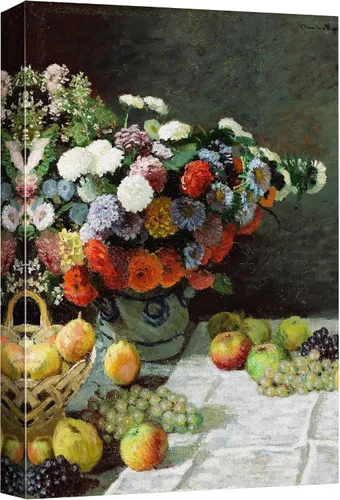Vista 18 de wall26 Vista de Vetheuil por Claude Monet - Arte moderno impresionista - Arte en lienzo para el hogar, 24 x 36 pulgadas 40. Vista de Vetheuil