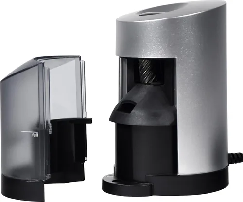Vista 3 de School Smart sacapuntas vertical para lápices, 6 x 4 pulgadas, eléctrico, Negro/Plateado