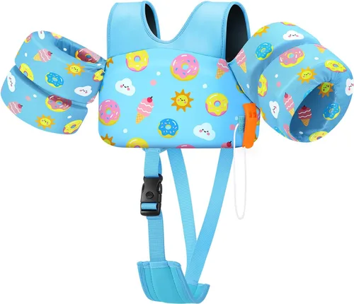 Vista 15 de HeySplash Toddler Swim Vest Fits 13-20-30-50-66 Lbs with Adjustable Strap