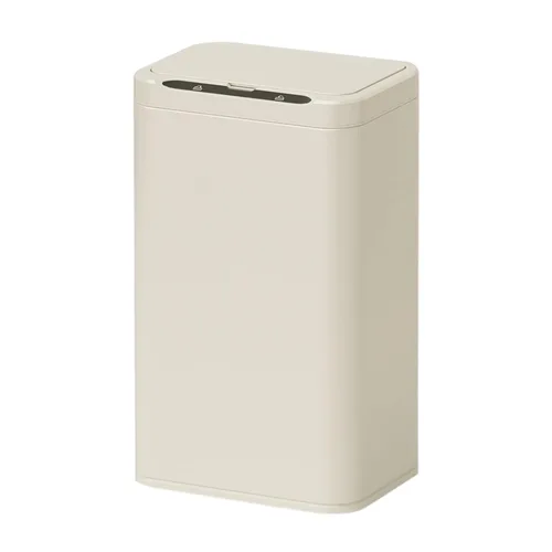 Vista 9 de ELPHECO Basurero de acero inoxidable para oficina, 6.6 galones, con sensor de movimiento, rectangular, automático, sin tacto, para hotel y sala