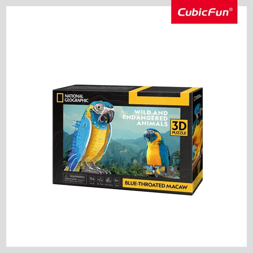 Vista 8 de ASSYME DS1097h Macaw Papercraft, No Glue Tools, Elementary School Students, Craft Kit, Easy for Ages 8 and Up