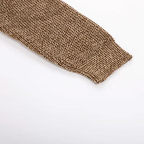 Vista 8 de PJ PAUL JONES Suéter de punto vintage de manga larga con cuello redondo para hombre