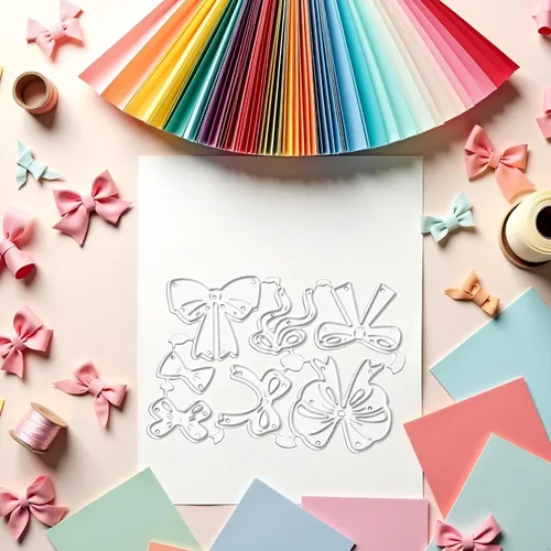 Vista 7 de Troqueles de corte de arco para hacer tarjetas, plantillas de corte para álbumes de recortes, álbum de fotos, troqueles de papel decorativo