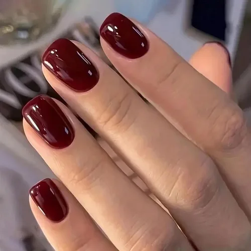 Vista 25 de MISUD Uñas Postizas Cortas Cuadradas - Uñas con Pegamento de Verano Colorido, Diseño de Arcoíris de Cocodrilo Acrílicas 24 piezas