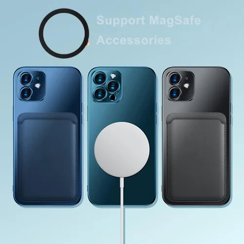 Vista 6 de TENOC - Adhesivo universal de metal para anillo, 6 unidades, Bkack+Plata Compatible con teléfonos celulares iPhone/Samsung/Android, cargador