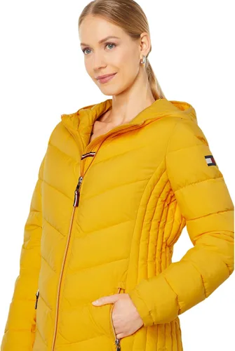 Vista 3 de Tommy Hilfiger Women's Hooded Zip Front Short Packable Jacket