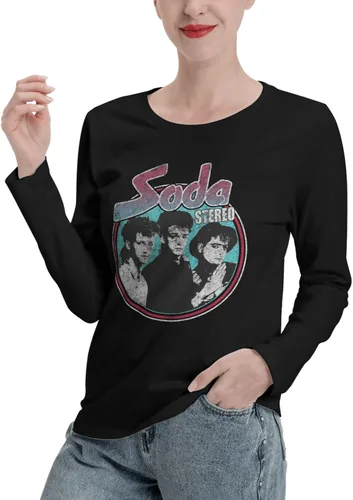 Vista 4 de Soda Stereo Long Sleeve Woman's Casual Loose O-Neck Pullover