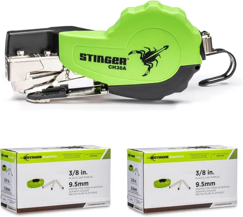 Vista 8 de Stinger CH38A Autofeed engrapadora de martillo de 3/8 de pulgada (0136401), Autofeed, Para el contrapiso de techos, envoltura doméstica