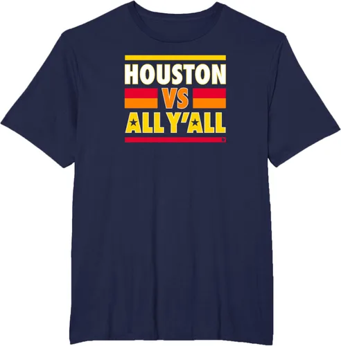Vista 6 de Houston Vs. All Y'all - Camiseta de béisbol Houston, Azul