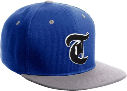 Vista 1630 de Daxton Gorra clásica con visera de billete plano con letras del alfabeto inglés antiguo de la A a la Z