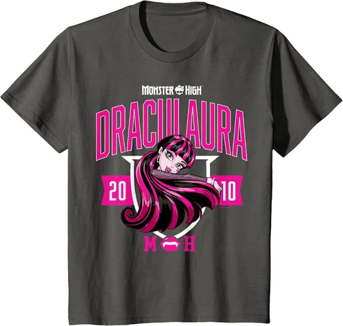 Vista 41 de Monster High -Camiseta Colegiada Draculaura Gris asfalto