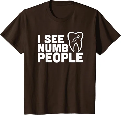 Vista 34 de I see Numb People - Camiseta de regalo para dentista dental, Negro, S