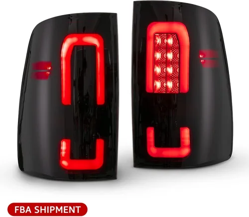 Vista 9 de HAKA TOUGH Conjunto de luces traseras LED para Dodge Ram 1500 2009-2018 Dodge Ram 2500/3500 2010-2018 2010-2018 luces traseras ahumadas negras