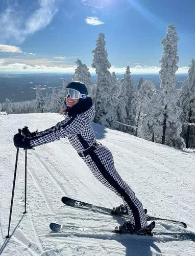 Vista 76 de GSOU SNOW Traje de esquí para mujer, traje de nieve de una pieza, para snowboard, delgado, aislante, impermeable, resistente al viento