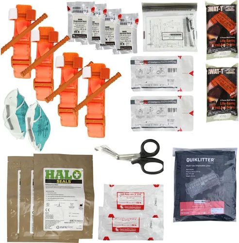 Vista 2 de Rescue Essentials Active Shooter - Kit de respuesta a accidentes - OD Green