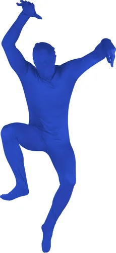 Vista 2 de Traje de licra de cuerpo completo Capital Costumes (para adultos), talla única Se ajusta a la mayoría, Azul