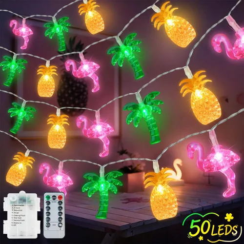 Vista 16 de Paquete de 2 tiras de 200 luces LED a pilas, luces parpadeantes multicolor Varios