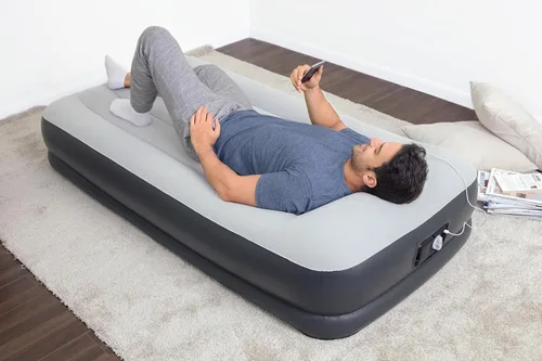 Vista 9 de SLEEPLUX Colchón de aire inflable duradero con bomba incorporada, almohada y cargador USB