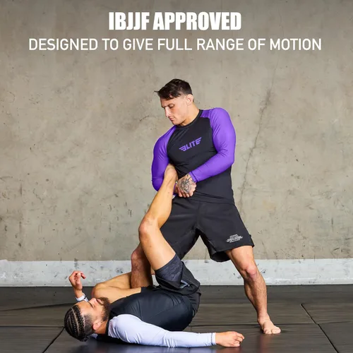 Vista 45 de Elite Sports MMA, BJJJ, No-Gi, protección de entrenamiento de manga corta