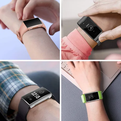 Vista 7 de FINTIE Protector de pantalla compatible con Fitbit Charge 4/3/3SE, carcasa suave y delgada chapada en TPU (paquete de 3)