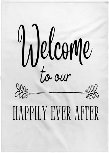 Vista 8 de 3dRose Welcome to Our Happily Ever After Wedding Gift 15x22 Hand Towel