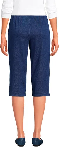 Vista 2 de Pantalón Lands' End capri, de cintura alta y elástica, pantalón deportivo sin cierre, para mujer