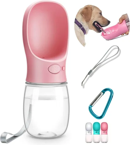Vista 7 de Deyace - Botella de agua para perro, 12 - 18 onzas, a prueba de fugas, portátil, para paseos, perritos o viajes