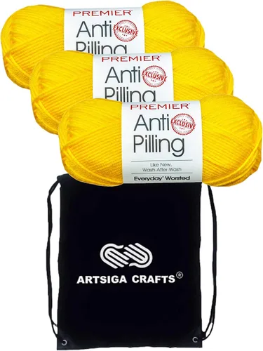 Vista 37 de Premier Yarns Antibolitas para todos los días Blancanieves 100-1 Dn100-1-Snow-White