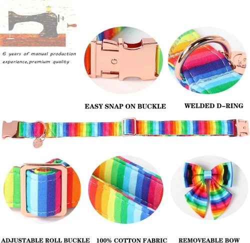 Vista 3 de DOGWONG Collar de verano estilo hawaiano para perros machos/hembras, perfecto para vacaciones, vacaciones y rutinas relajantes