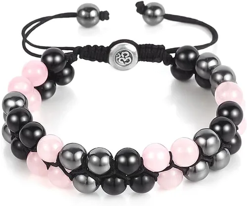Vista 30 de Triple Protection Bracelet - for Protect & Balance - Energy Crystal Handmade Bracelets for Men Women