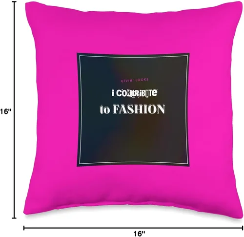 Vista 4 de Just contributing to FaShIoN Alta moda: almohada de tiro dOpE Sh#t, 16 x 16, multicolor