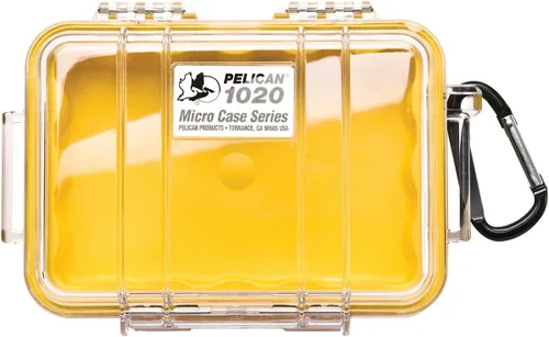 Vista 3 de Pelican 1020 Micro Case (Amarillo/Transparente)