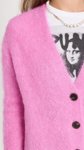 Vista 6 de Rebecca Taylor Cárdigan de mohair cepillado para mujer