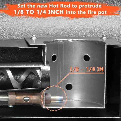 Vista 5 de Paquete de 2 kits de repuesto de encendedor de varilla caliente para parrillas de pellets de madera Pit Boss y Camp Chef, reemplazo