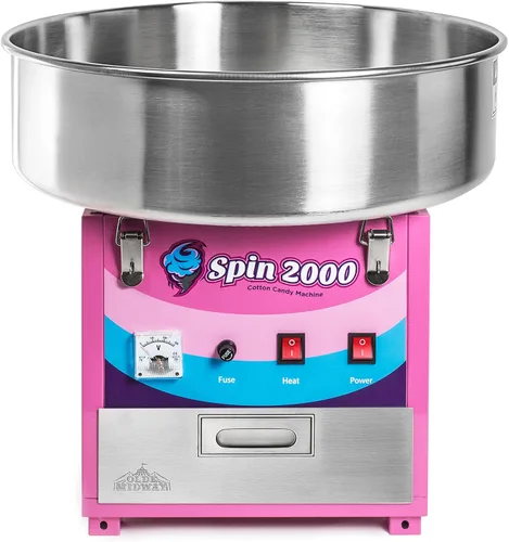 Vista 2 de Olde Midway - Máquina comercial eléctrica para hacer algodón de azúcar y caramelo - SPIN 2000