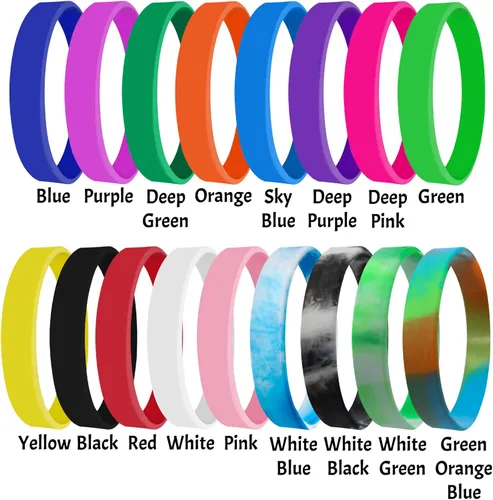Vista 3 de Pulseras de silicona personalizadas, pulseras de goma personalizadas a granel para eventos, regalos de motivación deportiva, apoyos para hombres
