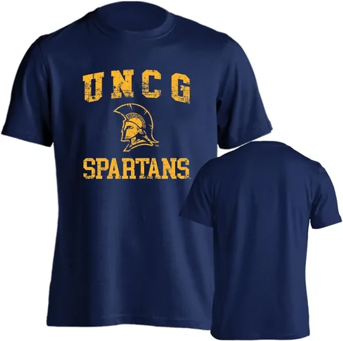 Vista 38 de Sport Your Gear NCAA Camiseta de manga corta retro con licencia oficial de aspecto desgastado para el día del juego, camiseta de espíritu deportivo