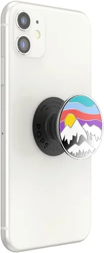 Vista 2 de PopSockets - Agarre para teléfono con soporte expandible, agarre adhesivo, esmalte - Ajuste de altitud