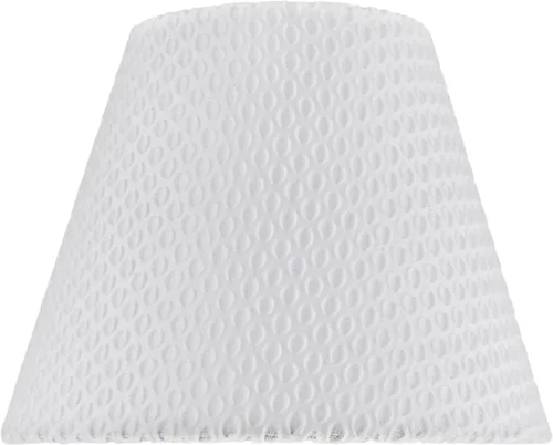 Vista 2 de Aspen Creative 32175A - Pantalla de lámpara de construcción de araña con forma de imperio de transición en color blanco roto, 9 pulgadas de ancho