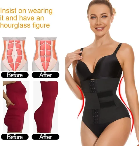 Vista 5 de NINGMI Entrenador de cintura para mujer, faja moldeadora de cintura, control de abdomen, faja moldeadora de cuerpo, faja moldeadora de cintura