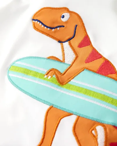 Vista 2 de Gymboree Camiseta de manga larga bordada para niños y niños pequeños