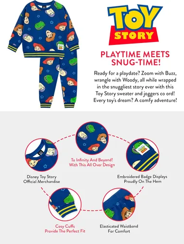 Vista 7 de Disney Toy Story Outfit Conjunto de sudadera y joggers para niños Chándal Woody And Buzz para niños
