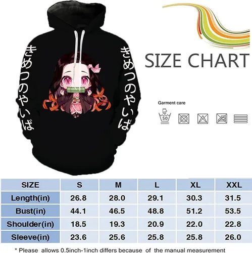 Vista 3 de MAPOTT Sudadera con capucha para niños de anime Tanjirou Nezuko Zenitsu para mujer