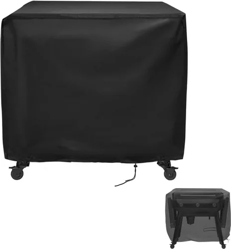 Vista 10 de Cubierta de parrilla para parrilla Blackstone de 17 pulgadas, cubierta impermeable para parrilla de barbacoa pequeña, cubierta de parrilla de mesa