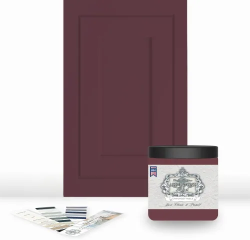 Vista 13 de Pintura TODO EN UNO, Abbey (gris cálido), Muestra de 8oz - Pintura duradera para gabinetes y muebles. Imprimación y capa superior incorporadas,