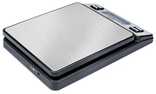 Vista 6 de W-2809 - Báscula postal digital de acero inoxidable duradera, de 90 libras x 0.1 onzas, báscula de envío con adaptador de CA, 1 paquete