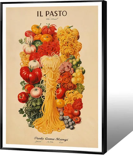 Vista 10 de Pósteres de lienzo de moda de la costa italiana de Amalfi, Italia, vino, comida, fruta, arte de pared, arte de pared de Al Fresco, cita para amantes